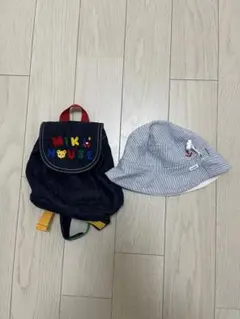 HIKIHOUSE デニムリュックとバケットハットセット