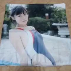競泳水着　女性プリントクッションカバー
