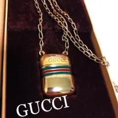 表美品! GUCCI ボトル型 シェリーライン ネックレス ゴールド 箱付き