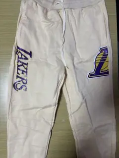 LAKERS スウェットパンツ クリーム色