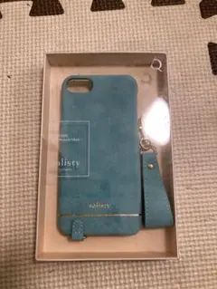 salisty Hamee ハードケース　スエード　ターコイズブルー