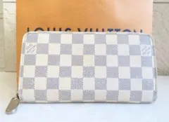 極上美品 ルイヴィトン ダミエ アズール ジッピーウォレット 長財布