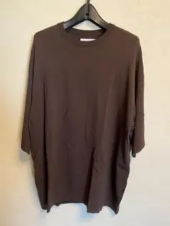 FREAK'S STORE ブラウン ニットTシャツ Lサイズ