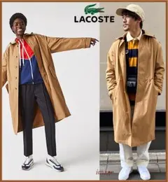 【S】定価6万■新品■現行品■LACOSTE■ステンカラーコート
