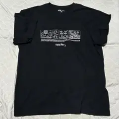 【美品】ユニクロ キース・ヘリング サブウェイ ドローイング/UT ブラック