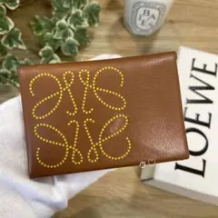 LOEWE ロエベ ブランドバイフォールドカードケース アナグラム ミニ財布