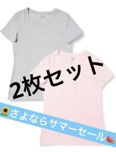 マルチパック Tシャツ クルーネック クラシックフィット 半袖 レディースM