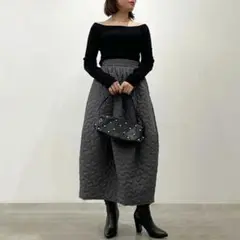 クールクールオフショルプルオーバー　ブラック