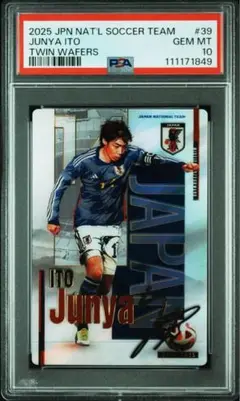 PSA10 伊東純也 箔サイン サッカー日本代表ウエハース