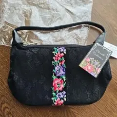 Chenille Collection 花柄刺繍 ハンドバッグ未使用