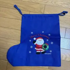 美品 サンリオ クリスマス ストッキング 青