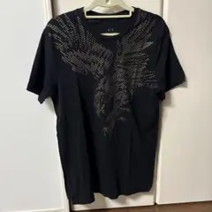 ARMANI EXCHANGE エンブレムデザイン Tシャツ ブラック