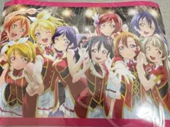ラブライブ！ くじ引き堂　A3クリアポスター　cー3 μ's