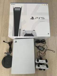【セット販売】PS5 本体 + コントローラー2個　+ 充電スタンド