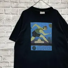 USA製90sヴィンテージTシャツ！シングルステッチ　ブラック半袖古着XL78