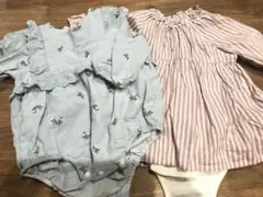 petit main ロンパースセット 80 女の子