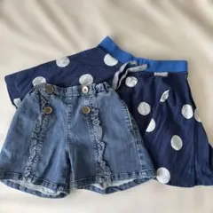 PETIT BATEAU ドット柄ボトムスセット