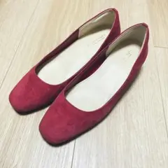 ユナイテッドアローズ スエードパンプス ローズピンク