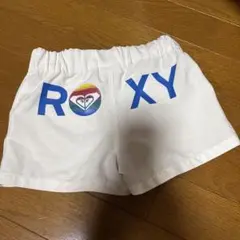 美品　ROXY ホワイト ショーツ 110cm