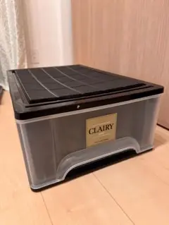 【※24時間限定】CLAIRY 大容量収納ケース クリア/ブラック