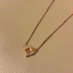 COACH ハートネックレス ピンクゴールド