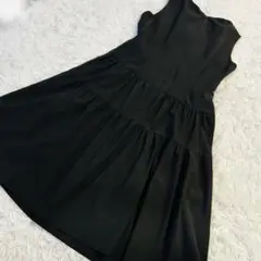 トワレ　ティアードワンピース　黒