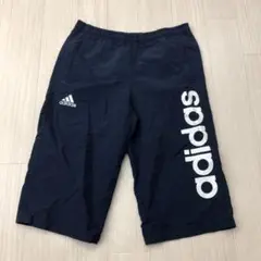 adidas アディダス ジュニア ナイロン ハーフパンツ ネイビー 140