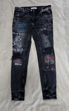 ZARA ダメージデニム ザラ スキニーデニム　 EUR 42