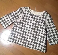 イネド　サマーツイード　プルオーバー　クルーネック