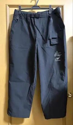 SOURCREAM TECH WIDE BLACK CARGO PANTS