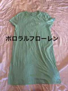 ポロ・ラルフ ローレン 半袖Tシャツワンピース L 170 ミントグリーン