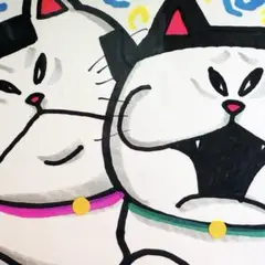 マエガミ＆おにぎり　ポストカード　額縁付き