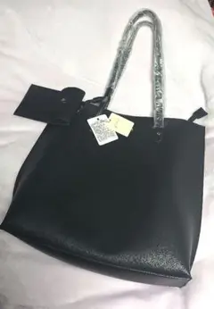 トートバッグ ポーチ付き 黒
