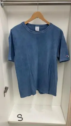 Champion T1011 ブルー Tシャツ L