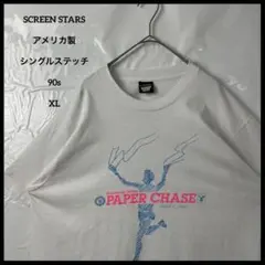 ホワイトtシャツ　スクリーンスターズ　アメリカ製ビンテージ90sシングルステッチ