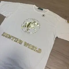 新品タグ付き　ハンティングワールド　半袖　Tシャツ　XLサイズ　金ロゴ 492