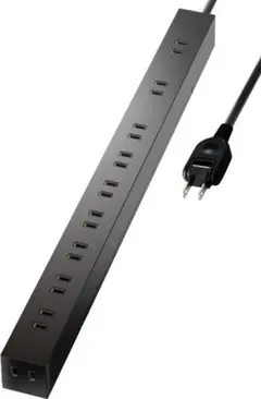 エレコム 電源タップ 雷ガード 10個口 2m ECT-0102BK ブラック