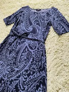 美品 ペイズリー柄 ワンピース チュニック M