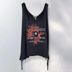kirra ノースリーブ カットソー エスニック ゆったり 大きいサイズ XL