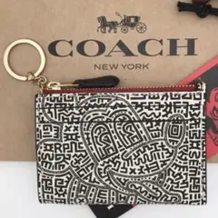 COACH ★大人気★ ミッキー×キース コラボ IDケース パスケース 新品