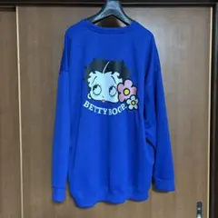 新品☆ベティ・ブープ ベティちゃん　大きめスウェット 青　4L