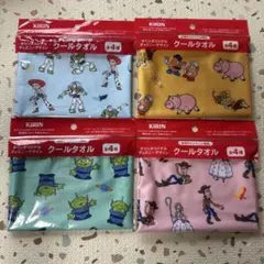 キリン　ディズニー　クールタオル　全4種類　コンプリート　トイストーリー
