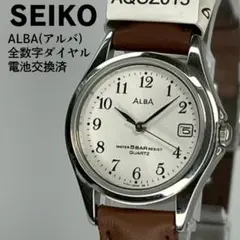 未使用品 SEIKO セイコー アルバ 全数字文字盤 クォーツ時計
