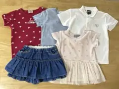 美品　夏物　子供服セット（Tシャツ・スカート）