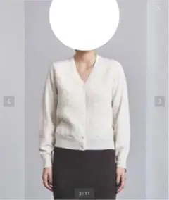 UNITED ARROWS◇UBCS ファーコンビVネックカーディガン