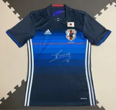 【新品未使用タグ付】adidas 16/17日本代表ユニフォーム 本田選手サイン