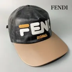美品 FENDI FILA フェンディ フィラ コラボ ズッカ柄 帽子 キャップ