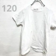✨美品✨　120cm　無地 白Tシャツ 半袖 男女兼用　tシャツ