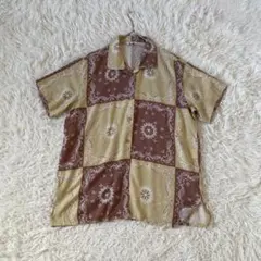ＳＩＭ 半袖シャツ ブラウン ベージュ