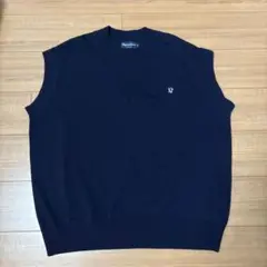 Gymphlex ネイビー Vネック ベスト M